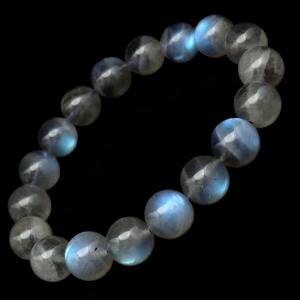 ラブラドライト ブレスレット 11mm 1点もの ブルーシラー AAA ラブラドレッセンス 天然石 パワーストーン アクセサリー