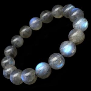ラブラドライト ブレスレット 11mm 1点もの ブルーシラー AAA ラブラドレッセンス 天然石 パワーストーン アクセサリー 爆買
