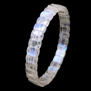 ムーンストーン バングル AAA 1点もの レディース 6月 誕生石 高品質 レインボームーンストーン ブレスレット 天然石 爆買 クリスマス