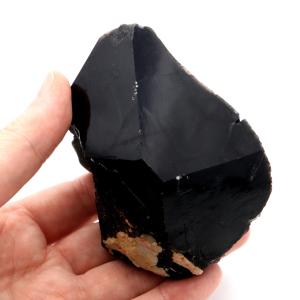 モリオン 黒水晶 原石 ポイント 山東省産 347g 1点物 浄化 魔除け 天然石 パワーストーン Morion quartz