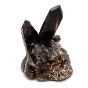 モリオン 黒水晶 原石 クラスター ポイント 山東省産 141g 1点物 浄化 魔除け 天然石 パワーストーン Morion quartz