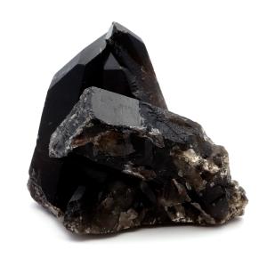 モリオン 黒水晶 原石 クラスター ポイント 山東省産 156g 1点物 浄化 魔除け 天然石 パワーストーン Morion quartz
