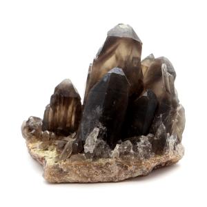 モリオン 黒水晶 原石 クラスター ポイント 山東省産 132g 1点物 浄化 魔除け 天然石 パワーストーン Morion quartz