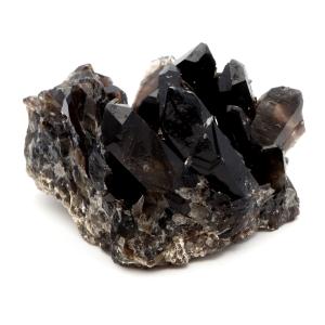 モリオン 黒水晶 原石 クラスター ポイント 山東省産 176g 1点物 浄化 魔除け 天然石 パワーストーン Morion quartz
