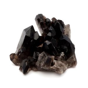 モリオン 黒水晶 原石 クラスター ポイント 山東省産 74g 1点物 浄化 魔除け 天然石 パワーストーン Morion quartz
