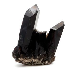 モリオン 黒水晶 原石 クラスター ポイント 山東省産 170g 1点物 浄化 魔除け 天然石 パワーストーン Morion quartz