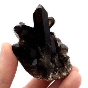 モリオン 黒水晶 原石 クラスター ポイント 山東省産 105g 1点物 浄化 魔除け 天然石 パワーストーン Morion quartz