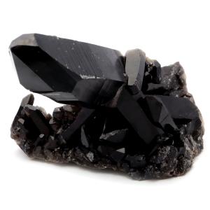 モリオン 黒水晶 原石 クラスター ポイント 山東省産 1.2kg 1点物 浄化 魔除け 天然石 パワーストーン Morion quartz