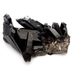 モリオン 黒水晶 原石 クラスター ポイント 山東省産 1.1kg 1点物 浄化 魔除け 天然石 パワーストーン Morion quartz