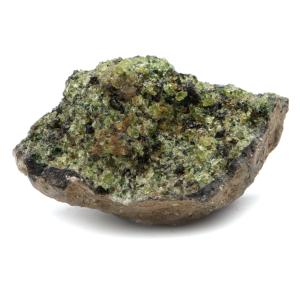 ペリドット 原石 ノルウェー産 1点もの 149g  母岩付き 標本 ツーソン展示会商品 橄欖石 鉱物 結晶 天然石 8月 誕生石 パワーストーン 爆買