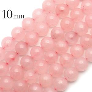 ローズクォーツ 一連 ビーズ 1本売り 10mm AA 約38玉前後 紅水晶 ピンク 長さ38cm前後 10月 誕生石 パーツ ハンドメイド 手作り 天然石 パワーストーン