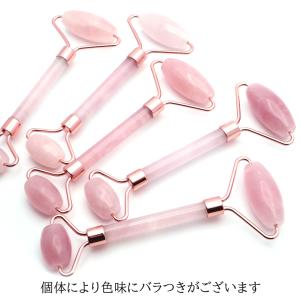 フェイスローラー 天然石 ローズクォーツ ミニ...の詳細画像4