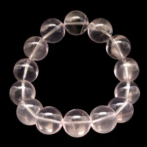モザンビーク産 スターローズクォーツ ブレスレット 天然石 パワーストーン 15.5mm 1点物 紅水晶 Rosequartz 爆買