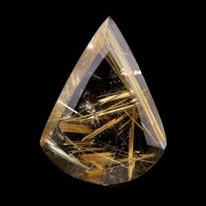 ゴールド ルチルクォーツ ルース 裸石 9.4g AAAAAA 金針 水晶 タイチンルチル 風水 金運 宝石質 天然石 パワーストーン 1点もの
