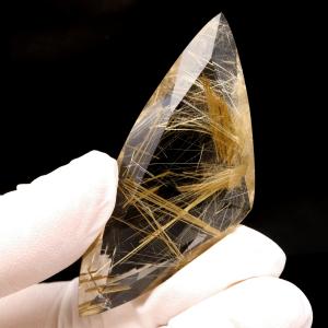 ゴールド ルチルクォーツ ルース 裸石 20.4g AAAAAA 金針 水晶 タイチンルチル 風水 金運 宝石質 天然石 パワーストーン 1点もの