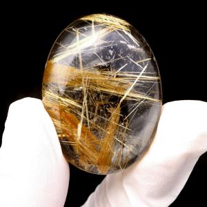 ゴールド ルチルクォーツ ルース 裸石 19.9g AAAAAA 金針 水晶 タイチンルチル 風水 金運 宝石質 天然石 パワーストーン 1点もの