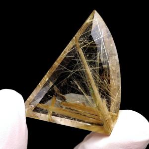 ゴールド ルチルクォーツ ルース 裸石 13.3g AAAAAA 金針 水晶 タイチンルチル 風水 金運 宝石質 天然石 パワーストーン 1点もの