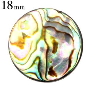 パウアシェル ビーズ 粒売り 1粒 ラウンドカット 18mm アバロンシェル 貝 アワビ 孔雀貝 制作 ハンドメイド 手作り 手芸 DIY