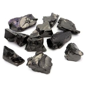 エリートシュンガイト 原石 88g 10個入り ロシア カレリア共和国シュンガ 天然石 1点物 パワーストーン Shungite シュンガ石