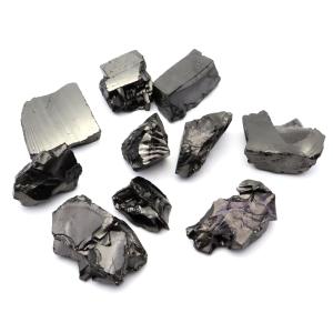 エリートシュンガイト 原石 85g 10個入り ロシア カレリア共和国シュンガ 天然石 1点物 パワーストーン Shungite シュンガ石