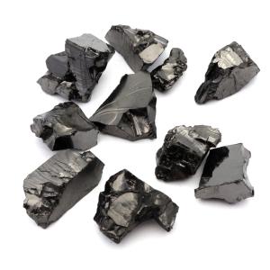 エリートシュンガイト 原石 88g 10個入り ロシア カレリア共和国シュンガ 天然石 1点物 パワーストーン Shungite シュンガ石