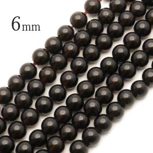 スモーキークォーツ 一連 ビーズ 1本売り 6mm AAA 約59玉前後 煙水晶 ブラウン 長さ38cm前後 パーツ ハンドメイド 手作り 天然石 パワーストーン