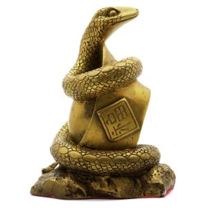 蛇 2025年 干支 巳 置き物 銅製 Lサイズ 正月 新年 縁起物 彫り物 開運 元宝 財運 商売繁盛 風水グッズ へび 置物 スネーク 巳年 幸福 幸運 敬老の日