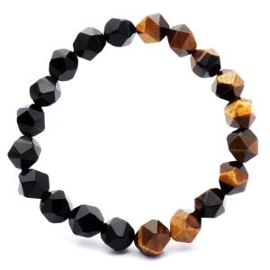 GOLD STONE ブルー タイガーアイ ブレスレット 10mm キャッツアイ 青虎