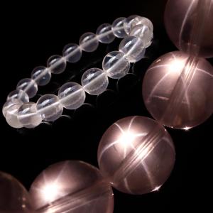 モザンビーク産 スターローズクォーツ ブレスレット 天然石 パワーストーン 10.5mm 1点物 紅水晶 Rosequartz 爆買