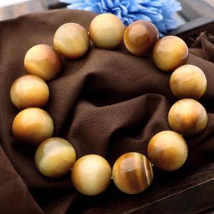 ゴールデンタイガーアイ ブレスレット 16mm メンズ レディース 天然石 パワーストーン 送料無料 敬老の日