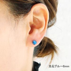 ホタルガラス ピアス レディース 光る 蓄光 ...の詳細画像4