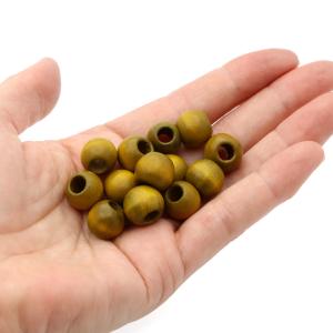 ウッドビーズ パーツ 12mm 太穴 50個入...の詳細画像5