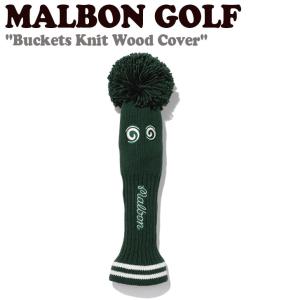 マルボンゴルフ ウッドカバー MALBON GOLF メンズ レディース Buckets Knit Wood Cover バケット ニット ウッド カバー GREEN  グリーン KCWG ACC｜goldtail2020