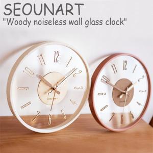 ソウンアート 壁掛け時計 SEOUNART Woody noiseless wall glass clock ウッディー ノイズレス ガラス ウォール クロック 壁時計  4119196742 ACC