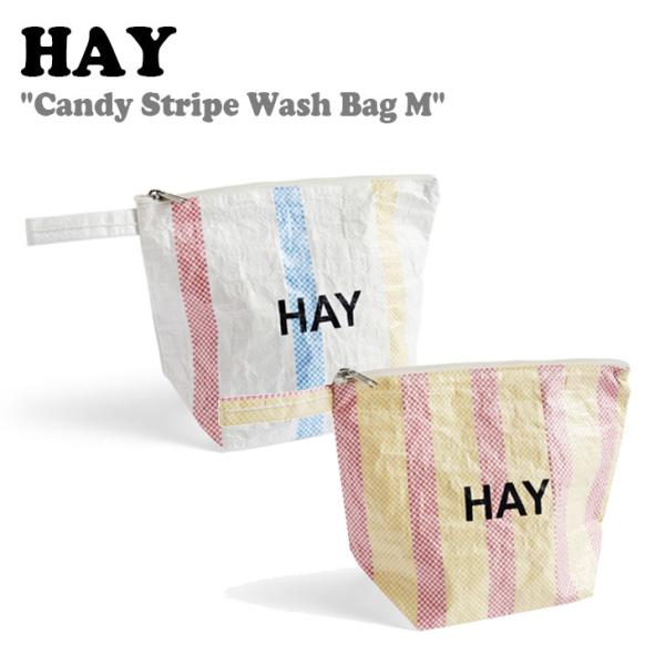 ヘイ トートバッグ ポーチ HAY メンズ レディース Candy Stripe Wash Bag ...