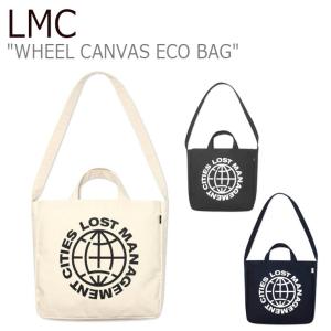 エルエムシー ショルダーバッグ LMC メンズ レディース WHEEL CANVAS ECO BAG ホイール キャンバス エコバッグ IVORY NAVY BLACK 21SS_WCBA_IV/BK/NV バッグ｜goldtail2020