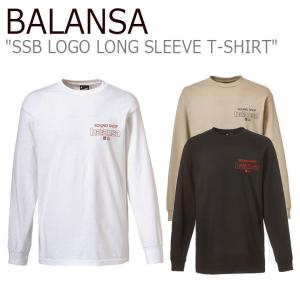 バランサ ロンT BALANSA SSB LOGO LONG SLEEVE T-SHIRT SSB ロゴ ロング スリーブ Tシャツ WHITE RED BLACK RED SAND BLACK 1010079672/73/74 ウェア｜goldtail2020