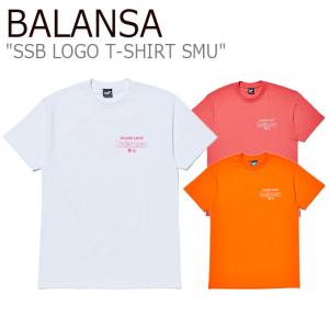 バランサ Tシャツ BALANSA SSB LOGO T-SHIRT SMU SSB ロゴ Tシャツ SMU WHITE ホワイト PINK CORAL WHITE ORANGE WHITE 1010079696/97/98 ウェア｜goldtail2020