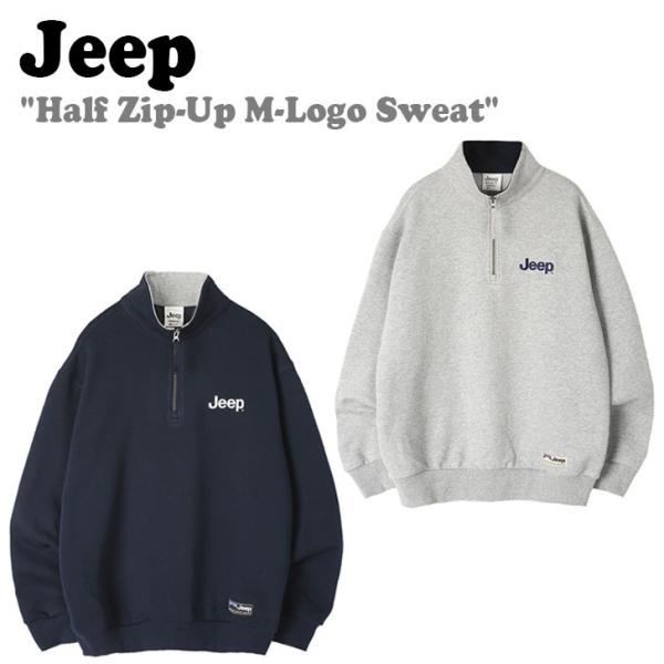 【即納カラー有/国内配送】ジープ トレーナー Jeep Half Zip-Up M-Logo Swe...