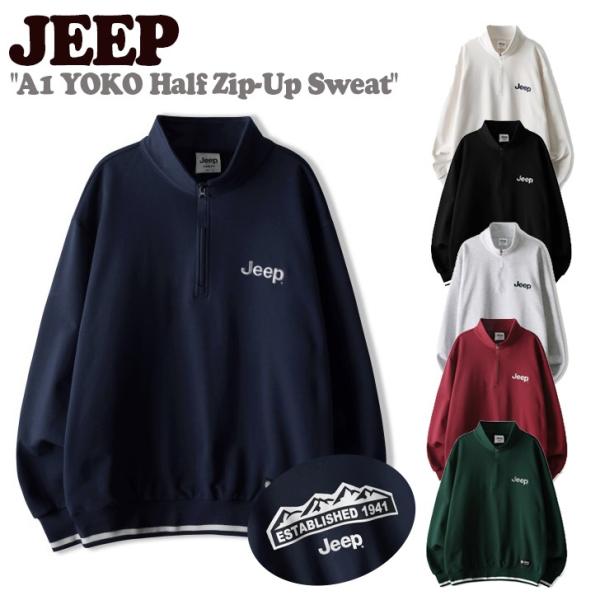 ジープ トレーナー Jeep メンズ レディース A1 YOKO Half Zip-Up Sweat...