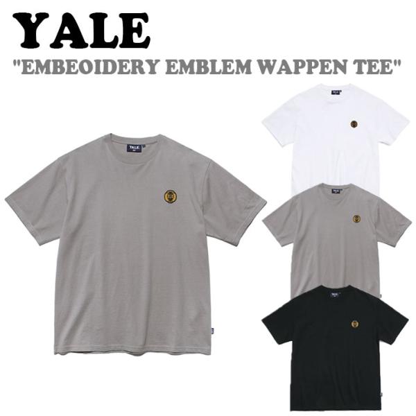 エール 半袖Ｔシャツ YALE EMBEOIDERY EMBLEM WAPPEN TEE エンブロイ...