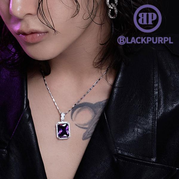 【nct 着用】ブラックパープル ネックレス BLACKPURPLE 正規販売店 FULL SHIN...