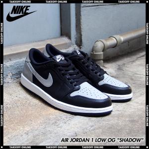 ナイキ スニーカー メンズ エアジョーダン 1 レトロ ローカット OG シャドウ NIKE AIR JORDAN 1 LOW OG "SHADOW" BLACK/MEDIUM GREY-WHITE｜goldtakeoff7