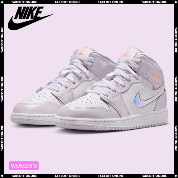 【並行輸入品】ナイキ スニーカー レディース エアジョーダン1 ミッド SE GS NIKE AIR...