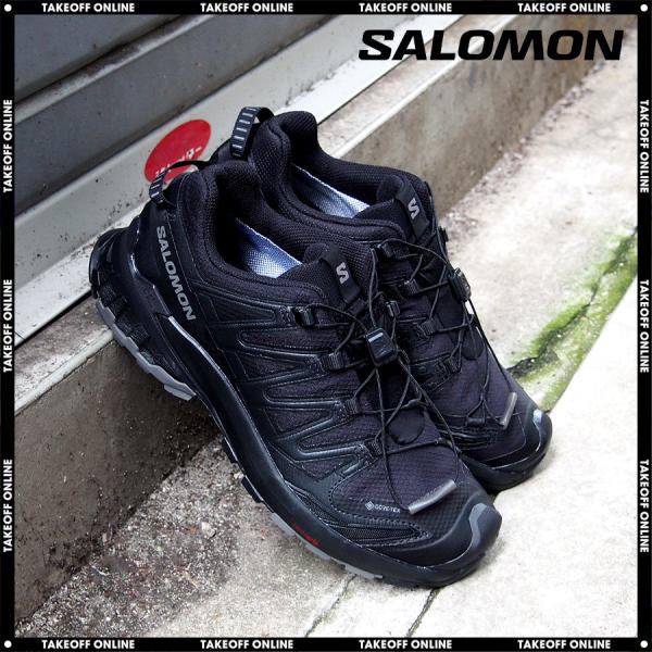 サロモン スニーカー メンズ ゴアテックス エックスエープロ V9 防水 ブラック SALOMON ...