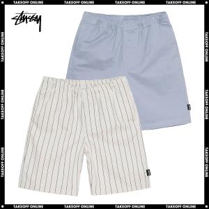 【期間限定クーポンあり】ステューシー ハーフパンツ ブラッシュド ビーチショーツ ボーンストライプ STUSSY BRUSHED BEACH SHORT BONE STRIPE ショーツ｜goldtakeoff7