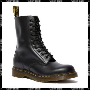 ドクターマーチン 10ホールブーツ メンズ レディース 1490 ブラック スムースレザー Dr.Martens 1490 10HOLE BOOTS BLACK SMOOTH｜goldtakeoff7