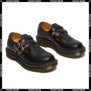 ドクターマーチン ブーツ レディース メリージェーン シューズ ブラック スムースレザー Dr.Martens 8065 MARYJANE SHOES BLACK SMOOTH｜goldtakeoff7