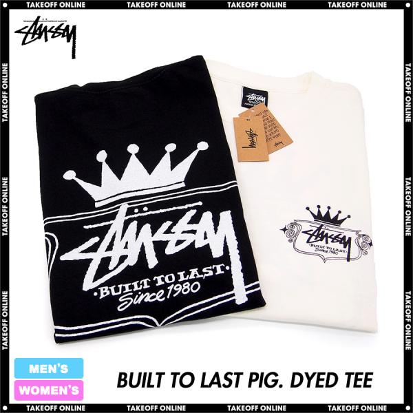 ステューシー メンズ レディース Tシャツ ビルト トゥ ラスト ピグメントダイ STUSSY BU...