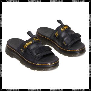 ドクターマーチン メンズ レディース エイス スライド サンダル ブラック Dr.Martens AYCE SLIDE SANDAL BLACK｜goldtakeoff7